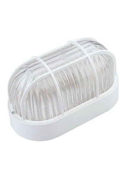 Eko Oval Kafesli Beyaz E27 Duy IP65 Duvar Aplik 22 125 000 001 01931