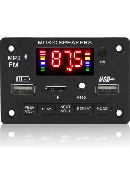 Araba 12 V Ses Mp3 Çalar Dekoder Kurulu Siyah (Yurt Dışından)
