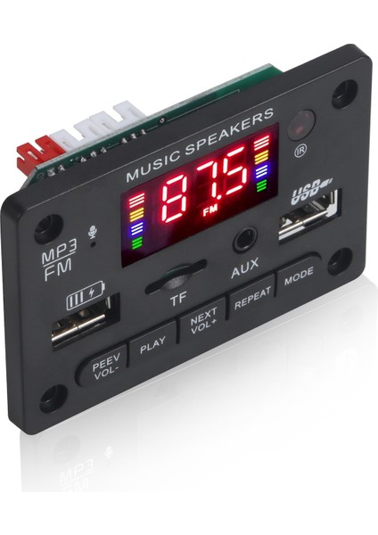 Araba 12 V Ses Mp3 Çalar Dekoder Kurulu Siyah (Yurt Dışından)