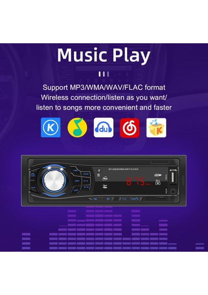 1428 Evrensel Araba Radyo Alıcısı Mp3 Çalar Siyah (Yurt Dışından)