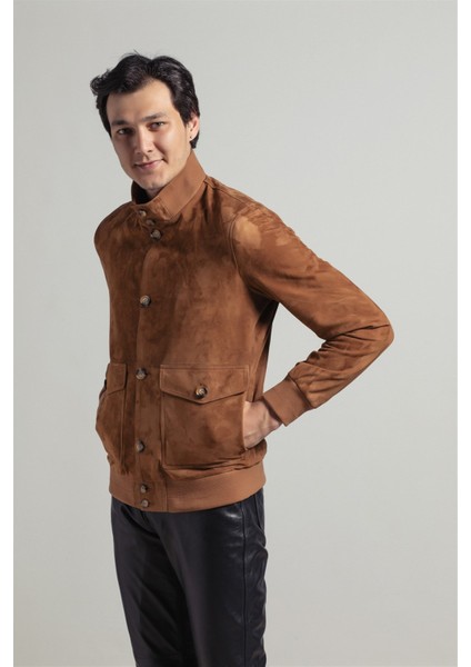 Erkek Süet Mont Camel MW-4305
