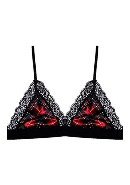 Deep Secret Saten Ekose Desen Bralet DS200454SBR