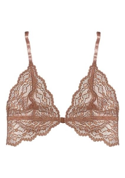 Somon Önden Klipsli Full Dantel Bralet