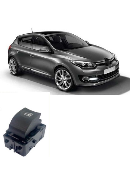 Renault Meganı 3 Tekli Cam Düğmesi Sağ Sol 2010--2016