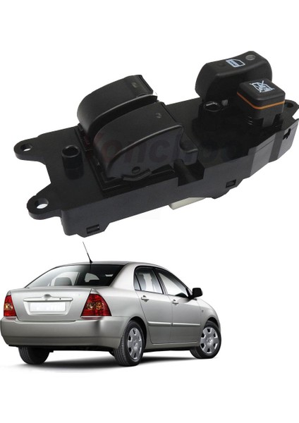 Toyota Corolla Sol Çiftli Cam Düğmesi 2002--2007