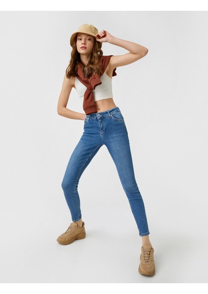 Yüksek Bel Dar Kesim Kot Pantolon - Skinny Jean