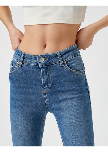 Yüksek Bel Dar Kesim Kot Pantolon - Skinny Jean indirimleri