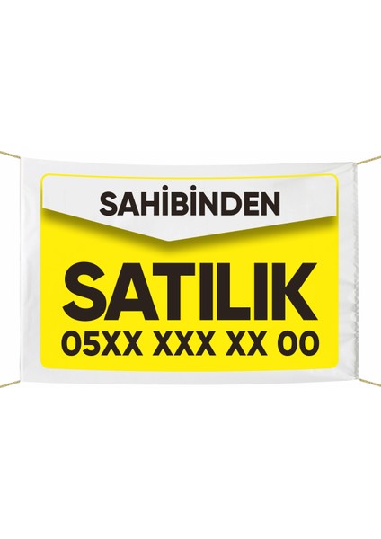 Sahibinden Satılık Afiş -Pankart 100X150 cm