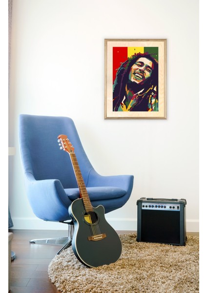 Bob Marley Ahşap Tablo