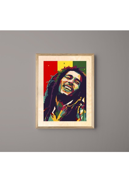 Bob Marley Ahşap Tablo