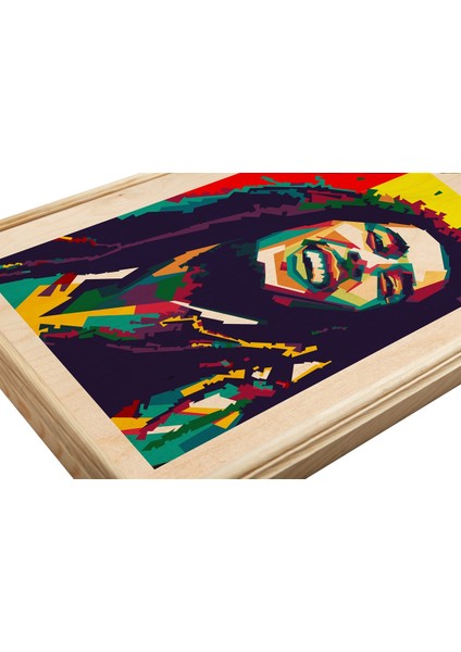 Bob Marley Ahşap Tablo