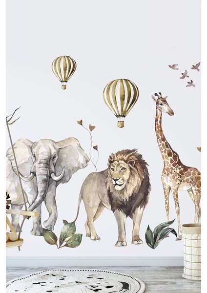Afrikan Safari Çocuk Odası Duvar Sticker fiyatları