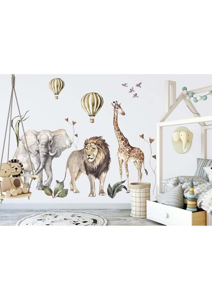 Afrikan Safari Çocuk Odası Duvar Sticker modelleri