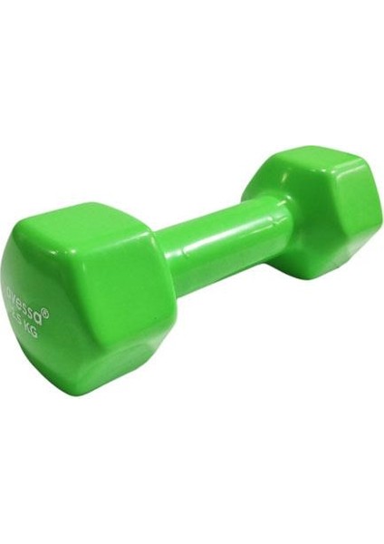 2,5 kg Vinly Kaplama Pvc Yeşil Dambıl