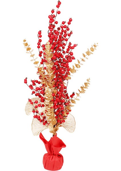 Yapay Berry Tatil Evi Dekorasyonu Için Masa Centerpiece Bonsai Kaynaklanıyor L