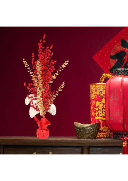 Yapay Berry Tatil Evi Dekorasyonu Için Masa Centerpiece Bonsai Kaynaklanıyor L