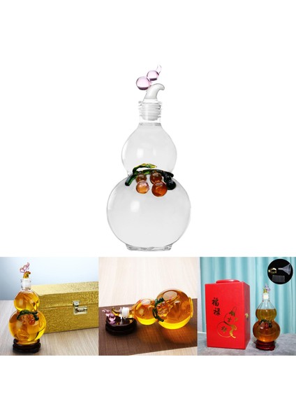 Şarap Carafe Bar Şişe Mühür Şeffaf Hediyeler Erkekler Için Züccaciye Kabak Şeklinde 1500 ml