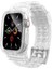 Apple Watch Uyumlu 42 mm Kordon Kayış Şeffaf Silikon 360 Komple Çerçeve Korumalı 1