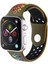 Apple Watch Uyumlu Seri 7 45 mm Kordon Kayış Renkli Silikon Şık Görünümlü Spor Kayışı 1