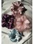 4'lü Kadın Saten Pastel Renkli Lastikli Simit Scrunchie Saç Toka Seti 15CM 1