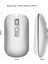 Çift Modlu Kablosuz Fare USB + Bluetooth 5.1 Şarj Edilebilir (Gümüş) (Yurt Dışından) 4