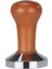 Espresso Kahve Kurcalama Kalibre Edilmiş Kurcalama Ahşap Sapı Basın Kahve Tozu Için 51MM 1