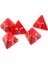 100 Adet Kırmızı Zar Set D4 Dört Taraflı Gem Zar 2 cm 4-Die Zar Oyuncu Için Rpg Zar 3