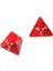 100 Adet Kırmızı Zar Set D4 Dört Taraflı Gem Zar 2 cm 4-Die Zar Oyuncu Için Rpg Zar 4