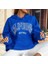 Kapüşonlu Californıa Göğüs Baskılı Şardonlu Pamuk Dokuma Oversize Kadın Sweatshirt 1