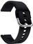 Samsung Galaxy Watch 7 / 6 / 5 / 4 Uyumlu Silikon Kordon 20MM Siyah 1