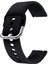 Samsung Galaxy Watch 7 / 6 / 5 / 4 Uyumlu Silikon Kordon 20MM Siyah 2