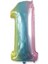 0123456789 Yaş Renkli Gökkuşağı Balon Unicorn Parti 1