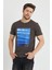 Erkek Baskılı T-Shirt Kahverengi 1