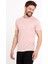 Polo State Erkek Jakarlı Basic T-Shirt Pembe 1