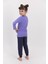 Lisanslı Snow Mor Kız Çocuk Pijama Takımı 2