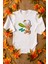 The Flintstones Bam Bam Organik Baskılı %100 Pamuklu Beyaz Çıtçıtlı Body Zıbın 8076 1