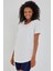 Women Kırık Beyaz Pis Yaka Salaş T-SHIRT-KTCPS001R02S 2