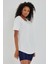 Women Kırık Beyaz Pis Yaka Salaş T-SHIRT-KTCPS001R02S 4