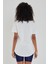 Women Kırık Beyaz Pis Yaka Salaş T-SHIRT-KTCPS001R02S 5