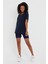 Women Lacivert Pis Yaka Salaş T-SHIRT-KTCPS001R14S 5