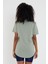 Women Açık Haki Pis Yaka Salaş T-SHIRT-KTCPS001R20S 5