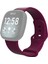 puluz Fitbit Versa 3 / Silikon Kordonlu Saat Kayışı Bordo (Yurt Dışından) 1