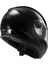 FF325 Strobe Parlak Siyah Çeneden Açılır Kask 2
