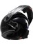 FF325 Strobe Parlak Siyah Çeneden Açılır Kask 4