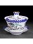Jingdezhen Seramik Çay Tureen Mavi ve Beyaz Porselen Büyük Çay Kase Çay Bardağı Çay Töreni Aksesuarları Gaiwan | Çay Tureen (Yurt Dışından) 1