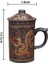 El Yapımı Yixing Ejderha / Güzellik Mor Kil Çay Kupa Kapak ve Çay ile Demlik Çay Bardağı Ofis Su Kupası Hediye Kupa Drinkware | Teacups (Yurt Dışından) 2