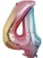 0123456789 Yaş Renkli Gökkuşağı Balon Unicorn Parti 1