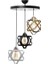 Geometri̇k Mi̇x Modern Retro Si̇yah Beyaz Gold Sarkit 3’lü Avi̇ze 1
