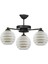 Topaç Modern Si̇yah Tasarim 2046 Camli Üçlü Avi̇ze 1