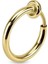 Unisex Gold Cerrahi Çelik Deliksiz Sıkıştırmalı Fake Piercing Tragus Helix Küpe 1
